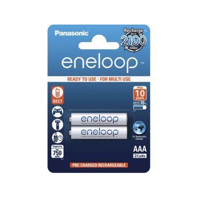 Panasonic eneloop BK-4MCCE/2BE 750mAh AAA R03 BL2 (Аккумулятор)