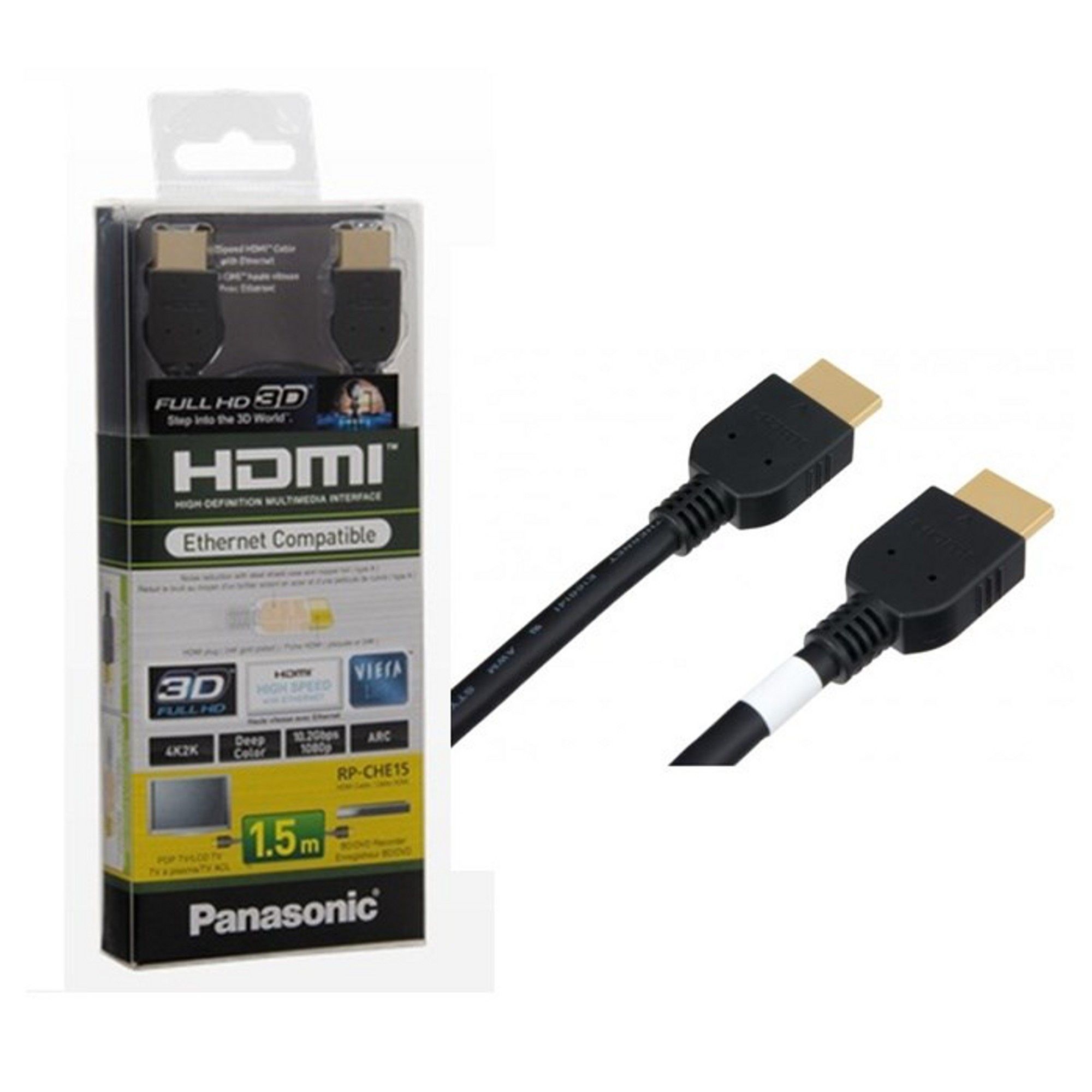HDMI кабель 1,5 м Panasonic RP-CHE15E-K